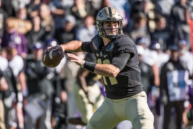 Blough will compete for the starting quarterback job in preseason camp next month after suffering a season-ending ankle injury in the middle of the 2017 campaign. 