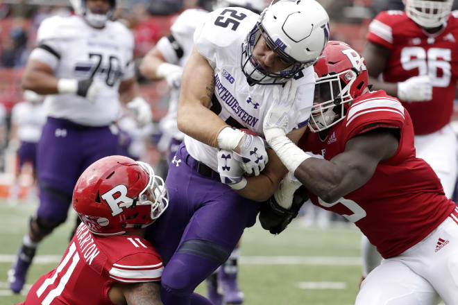 Isaiah Bowser broke out with 108 yards and 2 TDs to help NU to an 18-15 win over Rutgers in 2018.