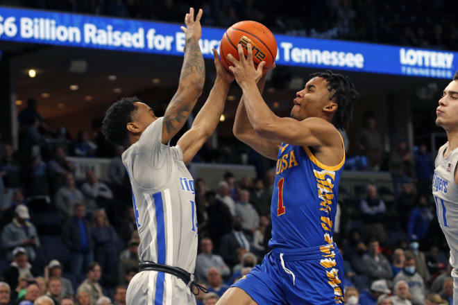 Sam Griffin led Tulsa with 25 points against Memphis.