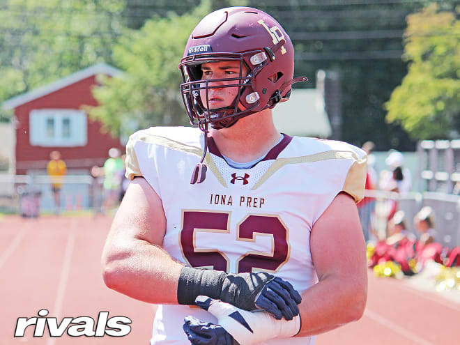 Four-star offensive lineman Rowan Byrne is a top target for Wisconsin in the 2025 class. 