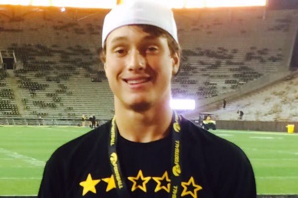 Iowa City West wide receiver Oliver Martin attended Iowa's junior day on Sunday.