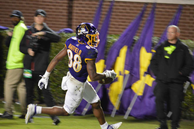 Ever improving freshman receiver Jsi Hatfield has added an additional weapon to an ECU offense that is getting better every game.