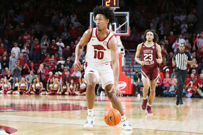 Arkansas dominated the second half against South Carolina on Tuesday.