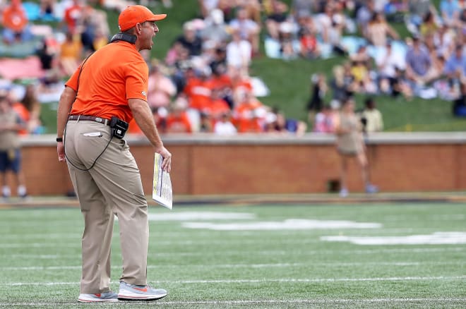 Dabo Swinney has now reeled off eight consecutive seasons of at least 10 wins. 