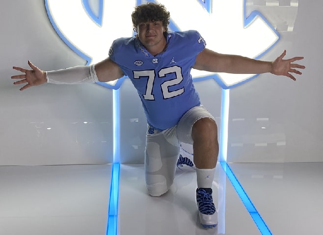 Class of 2022 OL Justin Kanyuk knew early on in the process that North Carolina was the right place for him.