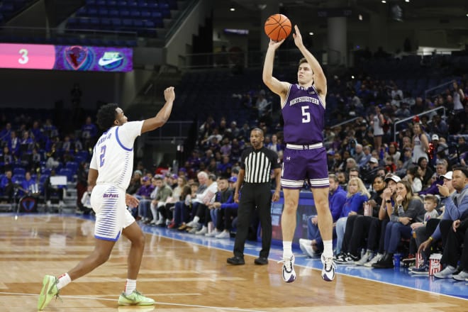 Ryan Langborg has averaged 12.3 points per game for Northwestern as a grad transfer