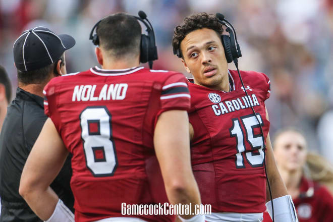 Shane Beamer has not announced if Zeb Noland or Jason Brown will start at quarterback this week for the Gamecocks.