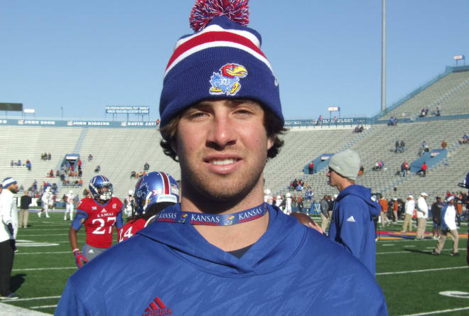 Bender committed to the Jayhawks and will be at Kansas for spring football 
