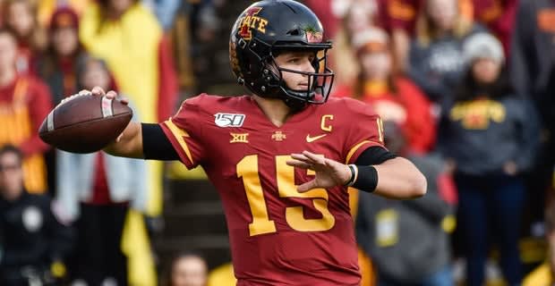 Quarterback Brock Purdy had an excellent sophomore season for Iowa State, passing for 3,760 yards and 27 touchdowns.
