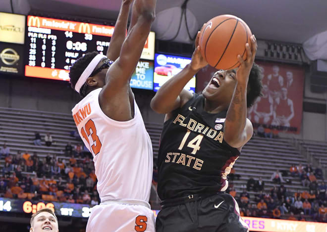 Terance Mann scored a season-high 22 points on Tuesday night in the Seminoles' 80-62 win at Syracuse.