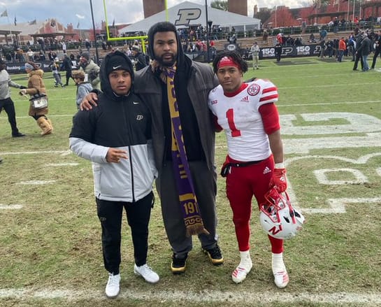 Rondale Moore and Nebraska's Wandale Robinson train with Chris Vaughn, the founder/CEO of Aspirations Fitness Institution in Louisville, Ky. 