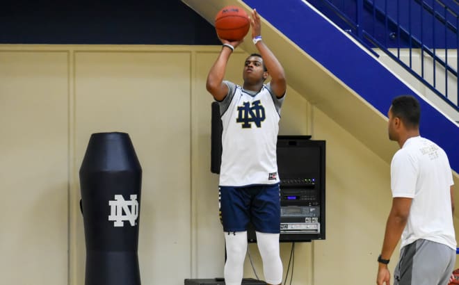 D.J. Harvey is making an early impression on his Irish teammates and coaches.