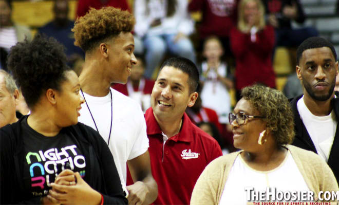 2018 five-star Romeo Langford was in-attendance for IU's Hoosier Hysteria this weekend.