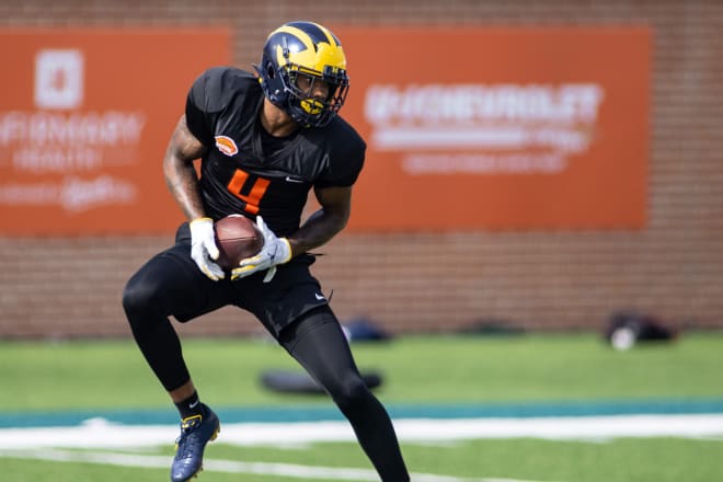 Former Michigan Wolverines football wide receiver Nico Collins did not notch a reception in the Reese's Senior Bowl.