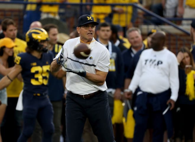 Michigan Wolverines football head coach Jim Harbaugh