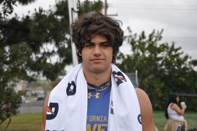 Linebacker Noah Mikhail made an important return trip to USC over the weekend.