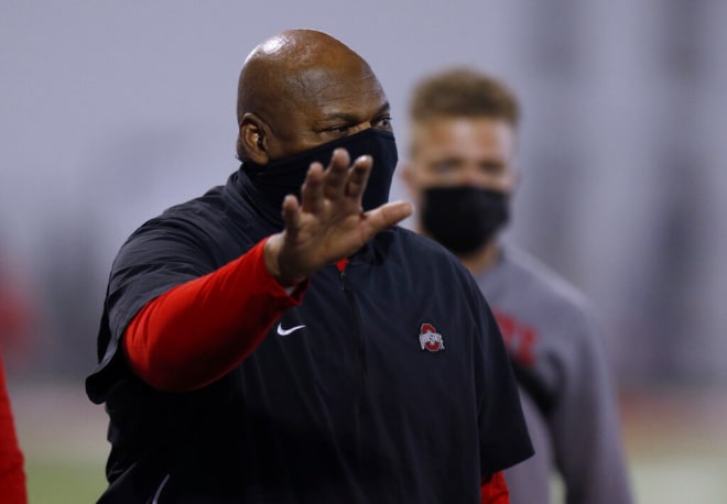 Ohio State DL coach Larry Johnson will have to replace at least one starter on the interior by the start of the 2021 season.
