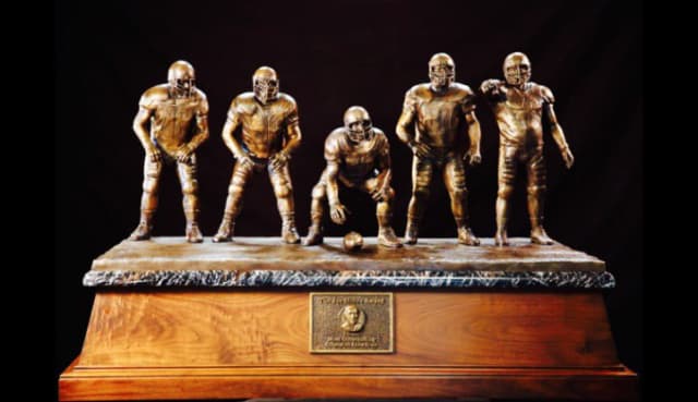 Iowa was named the winner of the Joe Moore Award, which goes to the top OL in college football