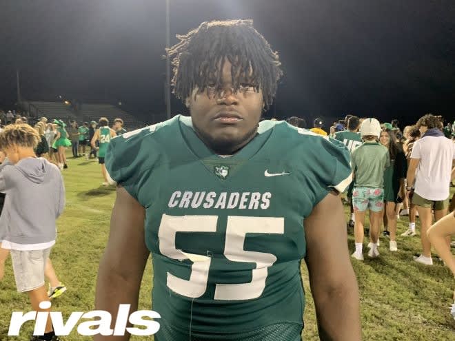 Rivals.com - Rivals100 2025 OL Eddy Pierre-Louis setting Bama and