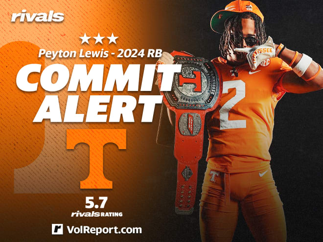 Tennessee lands commitment from 2024 three-star Virginia RB Peyton Lewis -  VolReport