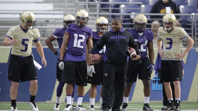 Coach Keith Bhonapha during his time with UW...  