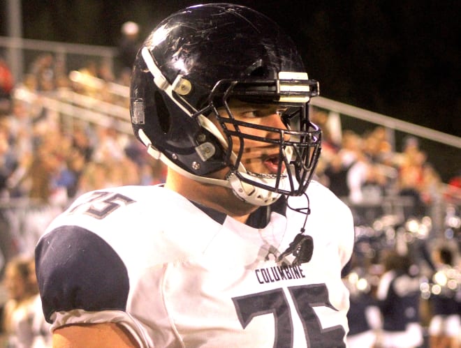 Colorado offensive lineman Andrew Gentry is visiting Michigan this weekend. 