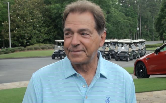 Nick Saban spoke to the media on June 3rd during a charity event for Nick's kids 