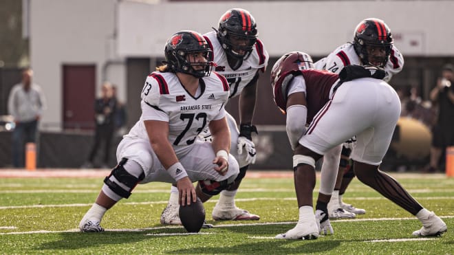 Arkansas State center Jacob Bayer