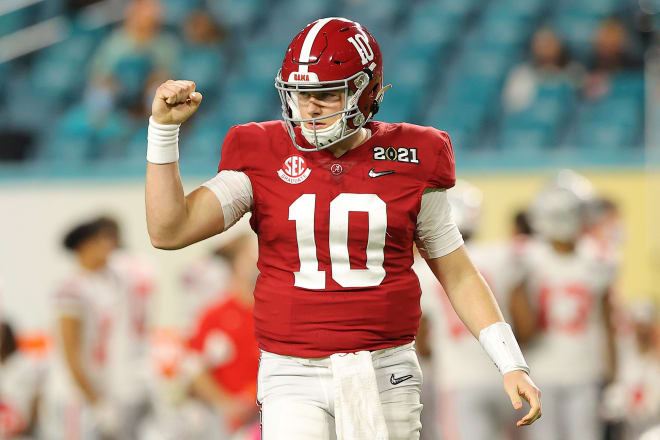 Alabama Crimson Tide quarterback Mac Jones. Photo | Getty Images