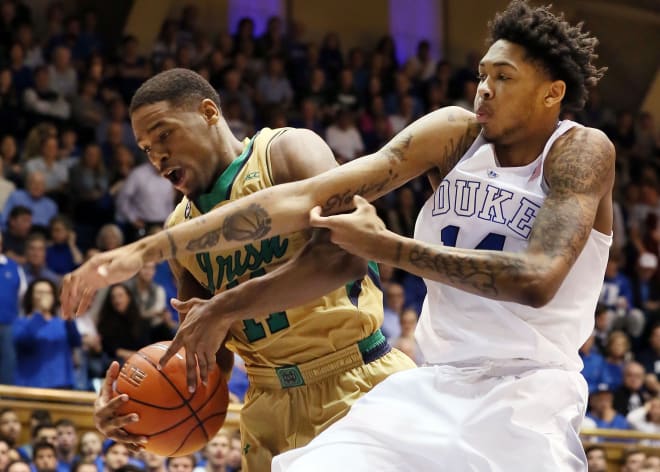 Demetrius Jackson finished with 24 points in Notre Dame’s 95-91 win over Duke Jan. 16.