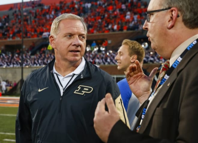 Purdue AD Mike Bobinski was not pleased with the results of the 2020 football season.