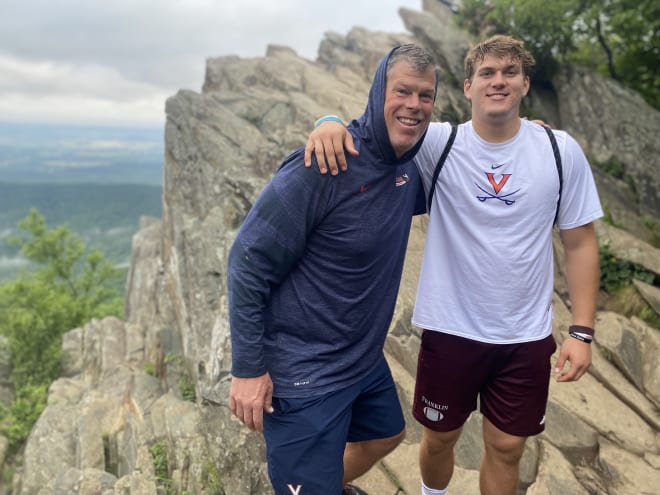 Four-star OL Fisher Anderson loved the way UVa's Garett Tujague made the OV different.