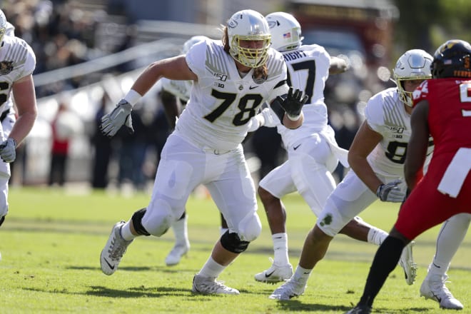 Grant Hermanns started 33 games in his Purdue career.