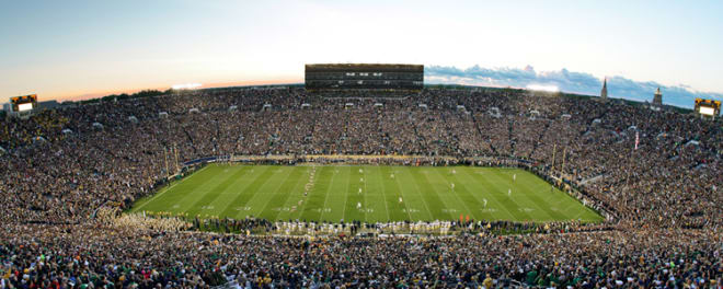 This will be the first time since Brian Kelly's first season in 2010 Notre Dame will host seven games.