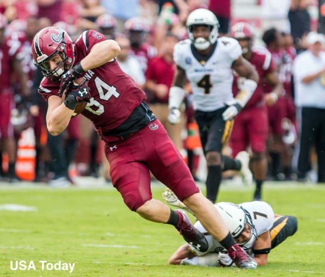 South Carolina tight end Kyle Markway positioned the Gamecocks for the game-winning field goal with a 27-yard catch and run in the fourth quarter.
