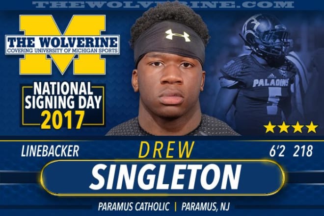 Singleton played in only one game as a senior due to an ACL injury, but he was a second-team all-state pick as a junior and a MaxPreps Freshman All-American in 2013 (second team). 