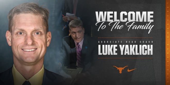 Texas officially announced the hire of Luke Yaklich May 31st. 