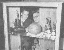 New Market Purple Flyers placing 1967 Sectional trophy in case after going 2-17 regular season.