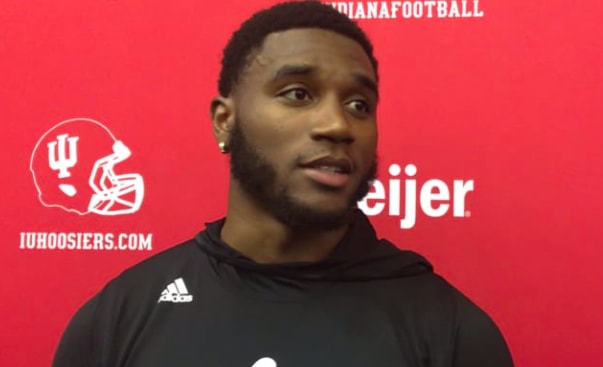Jonathan Crawford and other former IU football players met with the media following their Pro Day.