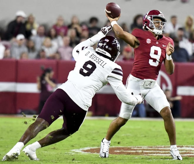 Alabama QB Bryce Young, the 2021 Heisman Trophy winner, will be the third reigning Heisman winner to face LSU in Tiger Stadium, The others are Texas A&M QB Johnny Manziel (the 2012 winner) and Alabama RB Mark Ingram (the 2009 winner) with both players losing to the Tigers in Baton Rouge in 2013 and 2010 respectively.