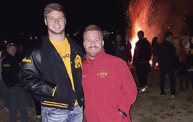 Soehner was visited by Iowa State assistant coach Alex Golesh in December.