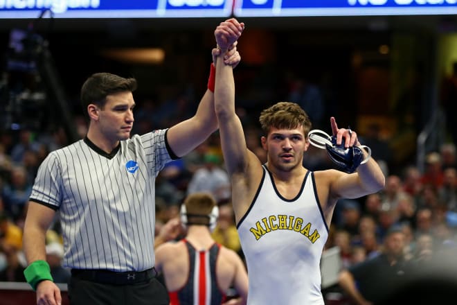 Michigan Wolverines All-American wrestler Stevan Micic earned the No. 1 seed for the Olympics 