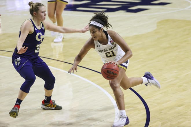 Anaya People led the Irish in rebounds (7) and assists (6) in the win over Georgia Tech.