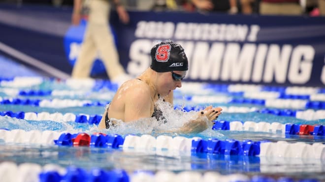 NC State Wolfpack women's swimmer Sophie Hansson
