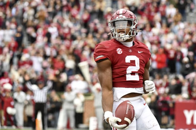 Alabama running back Jase McClellan (2) scores a touchdown against Austin Peay at Bryant-Denny Stadium. Photo |  Gary Cosby Jr.-USA TODAY Sports