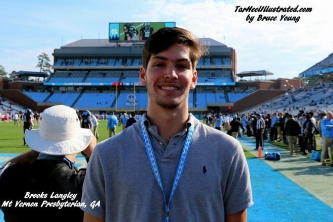 UNC's history developing walk-ons was a big factor in Atlanta WR Brooks Langley committing to the Tar Heels.