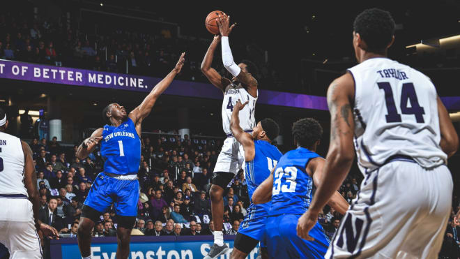 Vic Law scored 18 points for Northwestern.