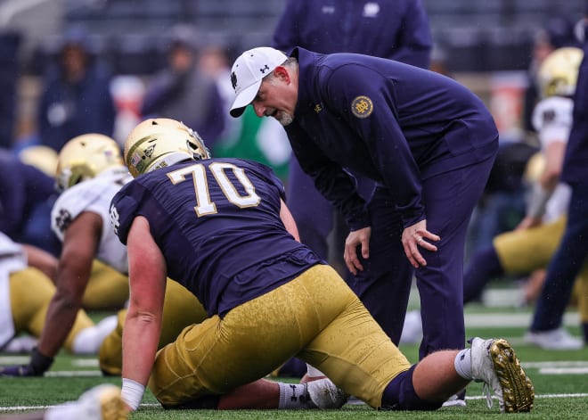 Notre Dame football's offensive line board for the 2025 recruiting class figures to become clearer over the next three to four months. Ahead of Owen Strebig's decision on Thursday, Inside ND Sports gives an overview of the current state of recruiting at the position in the 2025 class. 
