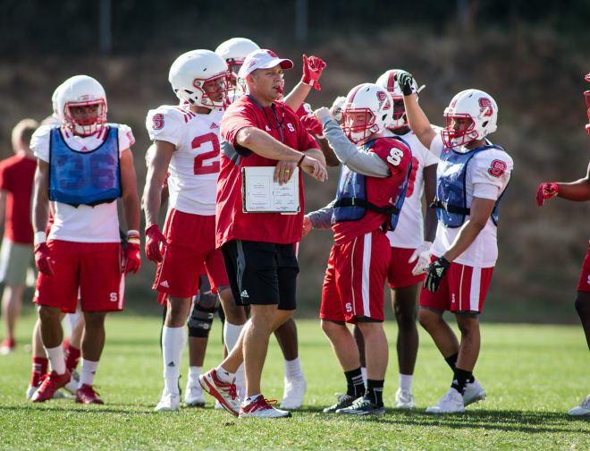 Doeren was hands on during portions of the practice.
