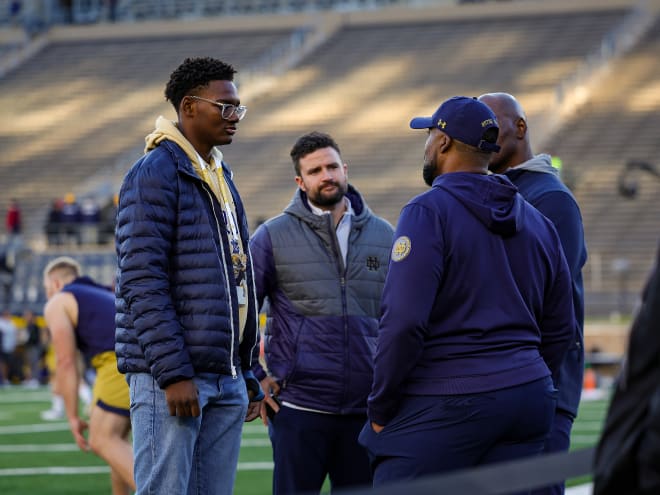 Notre Dame was defensive end Bryce Young's first scholarship offer. Now he's at Notre Dame ready to prove the Irish right.